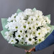 Букет из 9 кустовых хризантем ромашкой
