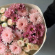 Букет из хризантемы и кустовой розы