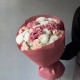 Букет из хризантемы и кустовой розы